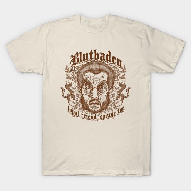 Blutbaden Sepia Sketch T-Shirt by GradyGraphics